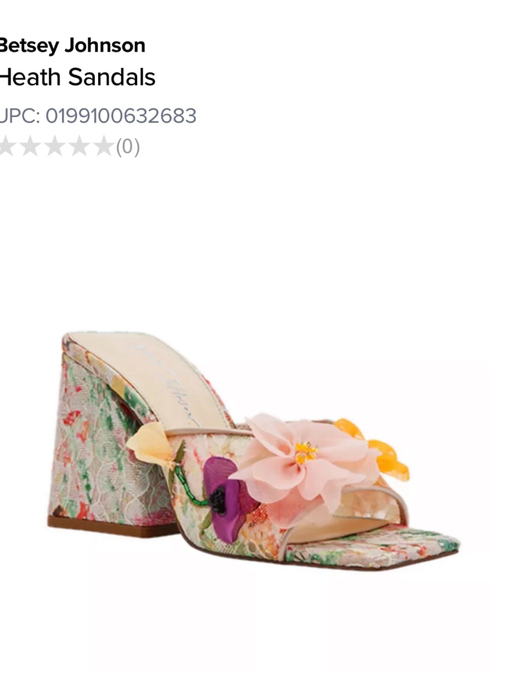 Betsey Johnson Heath Sandals size 9 New open to offers - Picture 2 of 7